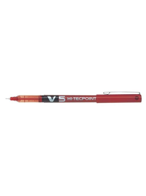 Rollertoll, 0,3 mm, tűhegyű, kupakos, PILOT "Hi-Tecpoint V5", piros (PHTV5P)
