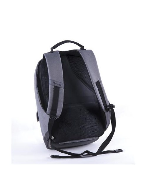 Hátizsák, notebook tartóval, lopásgátló kialakítás, PULSE "Maze", szürke (PLS121535U)