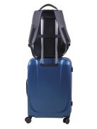 Hátizsák, notebook tartóval, lopásgátló kialakítás, PULSE "Maze", szürke (PLS121535U)