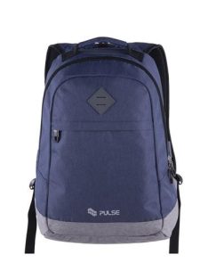   Hátizsák, notebook tartóval, PULSE, "Bicolor", kék-szürke (PLS121563F)