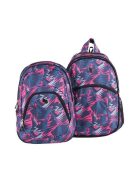 Hátizsák, 2in1, notebook tartóval és audió csatlakozóval, PULSE "Teens Pink Ice" (PLS122057L)