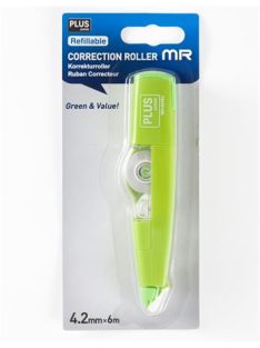   Hibajavító roller, 4,2mm x 6m, PLUS "MR", zöld (PLUS49187)