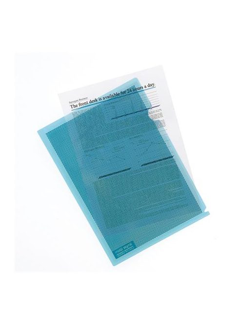 Genotherm, "L" , adatvédelmi, A4, PP, PLUS, kék (PLUS89892)