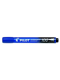   Alkoholos marker, 1 mm, kúpos, PILOT "Permanent Marker 100", kék (PPM100K)