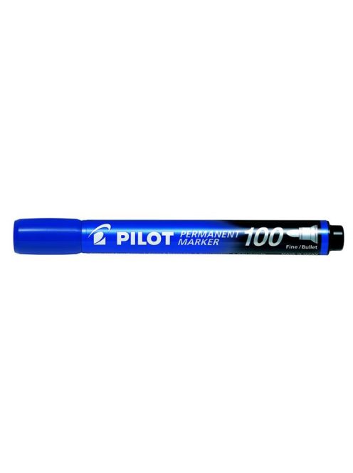 Alkoholos marker, 1 mm, kúpos, PILOT "Permanent Marker 100", kék (PPM100K)