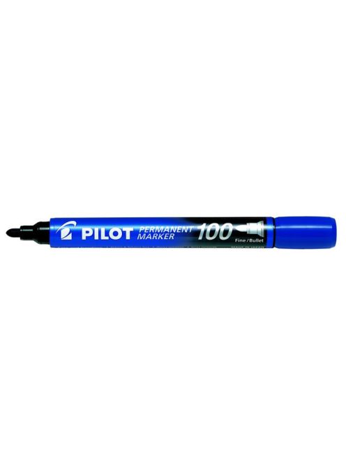 Alkoholos marker, 1 mm, kúpos, PILOT "Permanent Marker 100", kék (PPM100K)