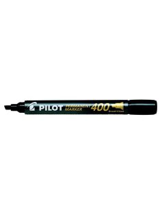   Alkoholos marker, 1,5-4 mm, vágott, PILOT "Permanent Marker 400", fekete (PPM400FK)