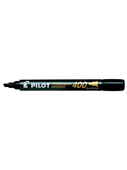 Alkoholos marker, 1,5-4 mm, vágott, PILOT "Permanent Marker 400", fekete (PPM400FK)