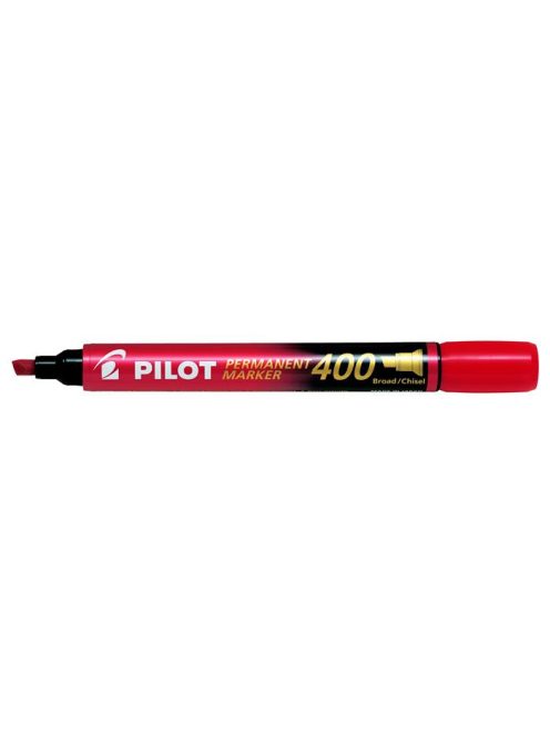 Alkoholos marker, 1,5-4 mm, vágott, PILOT "Permanent Marker 400", piros (PPM400P)