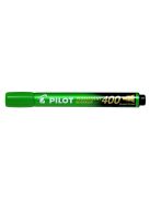 Alkoholos marker, 1,5-4 mm, vágott, PILOT "Permanent Marker 400", zöld (PPM400Z)
