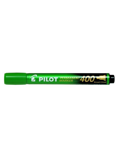 Alkoholos marker, 1,5-4 mm, vágott, PILOT "Permanent Marker 400", zöld (PPM400Z)
