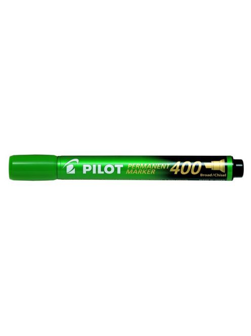 Alkoholos marker, 1,5-4 mm, vágott, PILOT "Permanent Marker 400", zöld (PPM400Z)