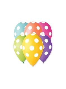 Léggömb, 30 cm, teli pöttyös (PT11PRPOTY)