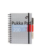 Spirálfüzet, A5, vonalas, 100 lap, PUKKA PAD "Metallic Project Book", vegyes szín (PUP6336)