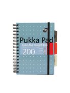 Spirálfüzet, A5, vonalas, 100 lap, PUKKA PAD "Metallic Project Book", vegyes szín (PUP6336)