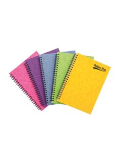   Spirálfüzet, A5, vonalas, 60 lap, PUKKA PAD "Pressboard", vegyes szín (PUP7271V)