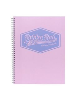   Spirálfüzet, A4, vonalas, 100 lap, PUKKA PAD "Pastel Jotta Pad", vegyes szín (PUP8628V)