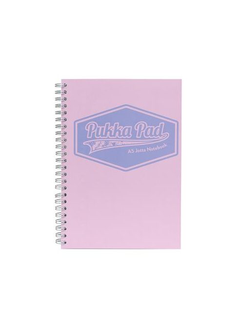 Spirálfüzet, A5, vonalas, 100 lap, PUKKA PAD "Pastel Jotta Pad", vegyes szín (PUP8629V)