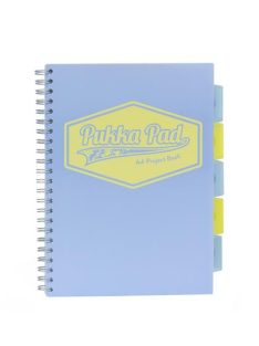   Spirálfüzet, A4, vonalas, 100 lap, PUKKA PAD "Pastel project book", vegyes szín (PUP8630V)