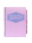 Spirálfüzet, A4, vonalas, 100 lap, PUKKA PAD "Pastel project book", vegyes szín (PUP8630V)