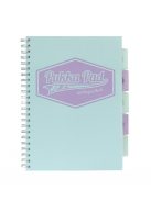 Spirálfüzet, A4, vonalas, 100 lap, PUKKA PAD "Pastel project book", vegyes szín (PUP8630V)