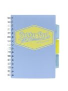 Spirálfüzet, A5, vonalas, 100 lap, PUKKA PAD "Pastel project book", vegyes szín (PUP8631V)