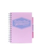 Spirálfüzet, A5, vonalas, 100 lap, PUKKA PAD "Pastel project book", vegyes szín (PUP8631V)