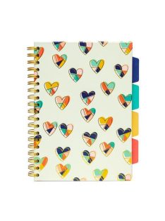   Spirálfüzet, B5, vonalas, 100 lap, PUKKA PAD "Floral Love Project Book", vegyes minta (PUP9033)