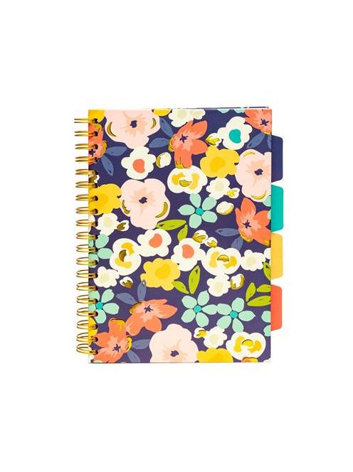 Spirálfüzet, B5, vonalas, 100 lap, PUKKA PAD "Floral Love Project Book", vegyes minta (PUP9033)