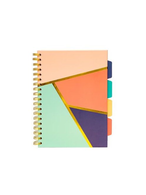 Spirálfüzet, B5, vonalas, 100 lap, PUKKA PAD "Floral Love Project Book", vegyes minta (PUP9033)