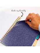 Spirálfüzet, B5, vonalas, 100 lap, PUKKA PAD "Floral Love Project Book", vegyes minta (PUP9033)