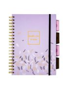 Spirálfüzet, B5, vonalas, 100 lap, PUKKA PAD "Rochelle & Jess Project Book", vegyes szín (PUP9447)