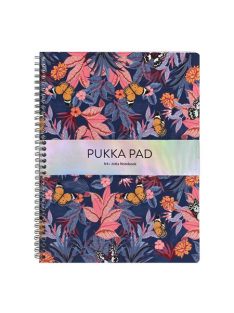   Spirálfüzet, A4+, vonalas, 80 lap, PUKKA PAD "Jotta Bloom", vegyes minta (PUP9497)