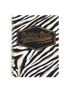   Spirálfüzet, A4+, vonalas, 80 lap, PUKKA PAD "Wild Jotta", vegyes minta (PUP9521)