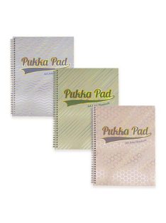   Spirálfüzet, A4+, vonalas, 100 lap, PUKKA PAD "Haze Jotta", vegyes szín (PUP9865)