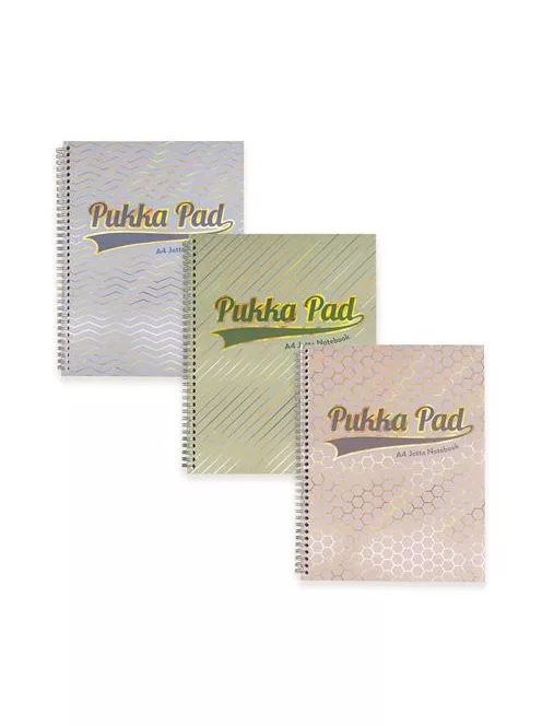 Spirálfüzet, A4+, vonalas, 100 lap, PUKKA PAD "Haze Jotta", vegyes szín (PUP9865)