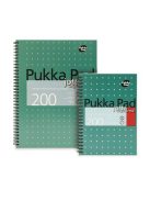 Spirálfüzet, A4+, kockás, 100 lap, PUKKA PAD, "Metallic Jotta" (PUPJJM018K)