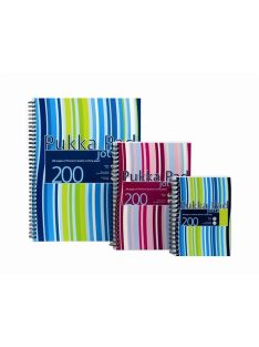   Spirálfüzet, A4+, vonalas, 100 lap, PUKKA PAD "Stripe Jotta" (PUPJP018)