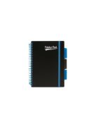 Spirálfüzet, A5, vonalas, 100 lap, PUKKA PAD, "Neon black project book" (PUPN7665V)