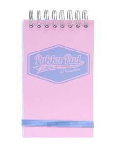   Jegyzetfüzet, A7, vonalas, 50 lap, PUKKA PAD "Pastel", vegyes színek (PUPP8903V)