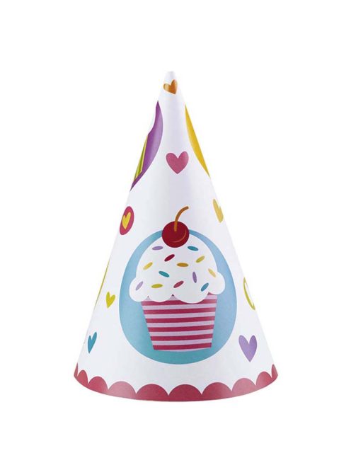 Amscan party kalap 6db Cupcake (R997218)