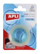 Ragasztószalag, 19 mm x 33 m, magasfényű, APLI "Crystal" (RA11167)