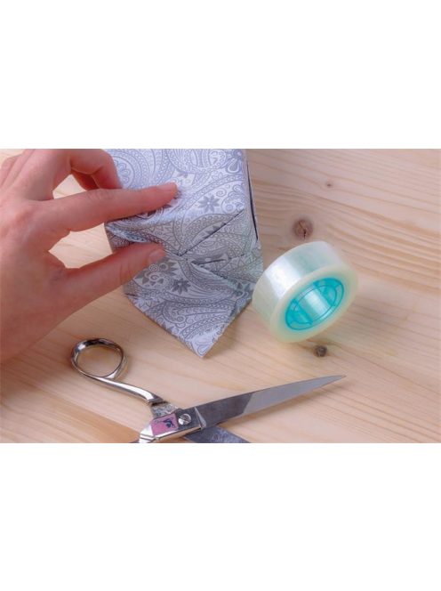 Ragasztószalag, 19 mm x 33 m, magasfényű, APLI "Crystal" (RA11167)