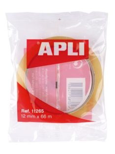   Ragasztószalag, 12 mm x 66 m, APLI "Transparent", átlátszó (RA11265)