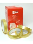 Ragasztószalag, 19 mm x 66 m, APLI "Transparent", átlátszó (RA11266)