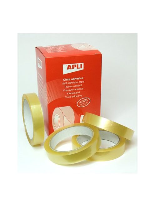Ragasztószalag, 19 mm x 66 m, APLI "Transparent", átlátszó (RA11266)