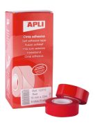 Ragasztószalag, 19 mm x 33 m, APLI, piros (RA12272)