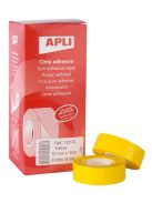 Ragasztószalag, 19 mm x 33 m, APLI, sárga (RA12274)