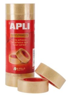   Ragasztószalag, 19 mm x 33 m, APLI "Transparent", átlátszó (RA12490)
