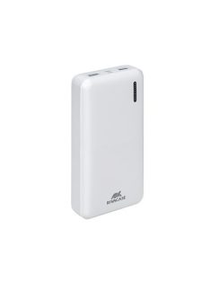   Hordozható akkumulátor, USB-A/USB-C, 20000mAh, 20W, QC/PD, RIVACASE "VA2572", fehér (RHAVA2572W)